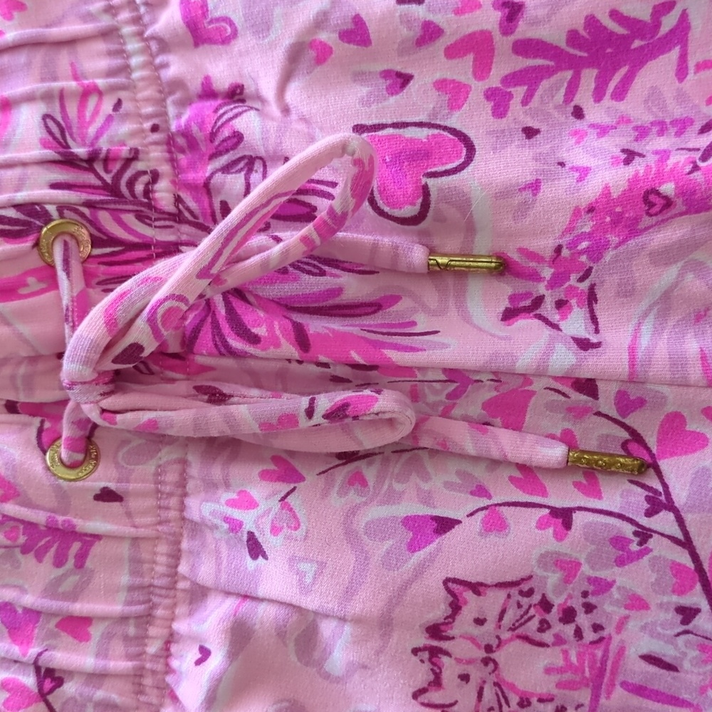 Lilly Pulitzer Emora Knit Pull-on Pants Jogger Pink Blossom Wild About You Small - Picture 8 of 16